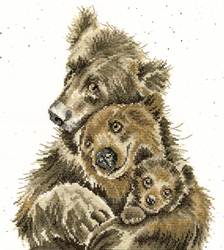 Borduurpakket Hannah Dale - Bear Hugs - Bothy Threads