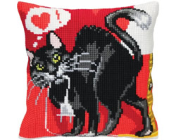 Cushion cross stitch kit Reload - Collection d'Art
