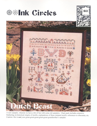 Borduurpatroon Dutch Beast - Ink Circles