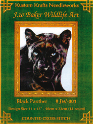 Borduurpatroon Black Panther - Kustom Krafts