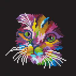 Diamond Art Colored Cat - Leisure Arts
