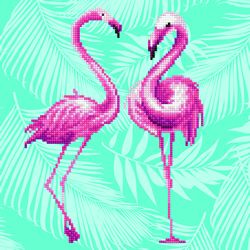 Diamond Art Flamingo Duo - Leisure Arts