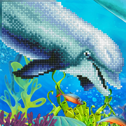 Diamond Art Dolphin - Leisure Arts