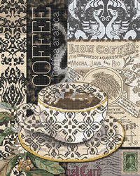 Borduurpakket Lion Coffee B - Leti Stitch
