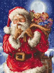 Borduurpakket Santa's secret - Leti Stitch
