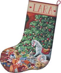 Borduurpakket Cozy Christmas Stocking - Leti Stitch