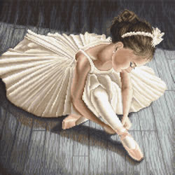 Borduurpakket Little Ballerina Girl - Leti Stitch