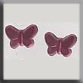 Glass Treasures Butterfly-Matte Rose (2) - Mill Hill