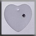 Crystal Treasures Large Frosted Heart-Crystal - Mill Hill