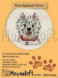 Borduurpakket West Highland Terrier - Mouseloft