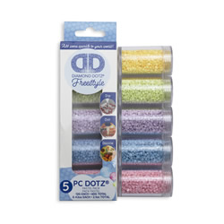Diamond Dotz Dotz in Cilinders 5x 12 gr - Pastel - Needleart World