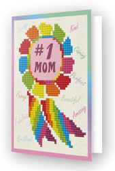 Diamond Dotz Greeting Card Number 1 Mom - Needleart World