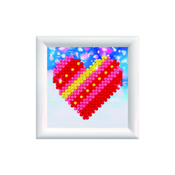 Diamond Dotz Patchwork Heart DD Kit with Frame - Needleart World