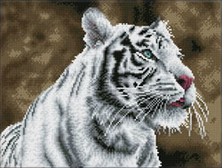 Diamond Dotz Tiger Blanc - Needleart World