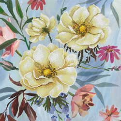 Voorbedrukt borduurpakket Wild Rose Bouquet - Needleart World