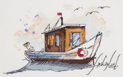 Borduurpakket Fishing Boat - PANNA