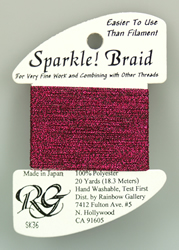 Sparkle Braid Dark Fuchsia - Rainbow Gallery