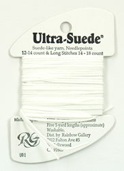 Ultra Suede White - Rainbow Gallery