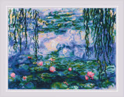 Borduurpakket Water Lilies after C. Monet's Painting - RIOLIS