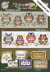 Borduurpakket The Owl Family - The Stitch Company