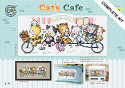 Borduurpakket Cat's Cafe - The Stitch Company