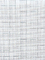 Borduurstof  Easy Count Aida 18 count - White 50x55 cm - Zweigart