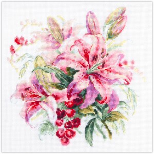 Cross stitch kit Pink...