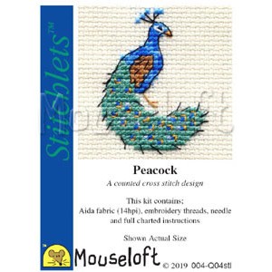 Borduurpakket Peacock -...
