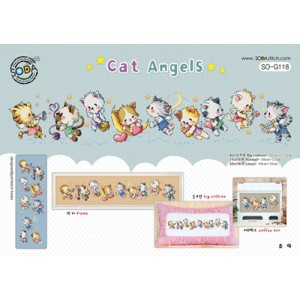 Borduurpatroon Cat Angels -...