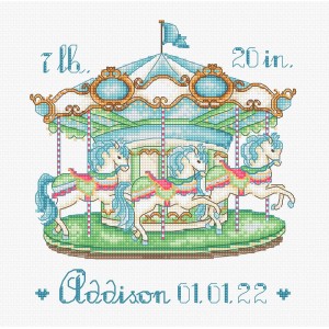 Borduurpakket Baby Carousel...