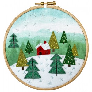 Felt embroiderykit Bothy...