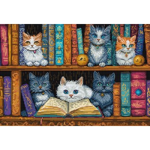 Borduurpakket Bookshelf -...