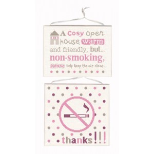 Borduurpatroon No Smoking -...