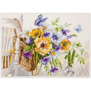 Borduurpakket Summer Basket...
