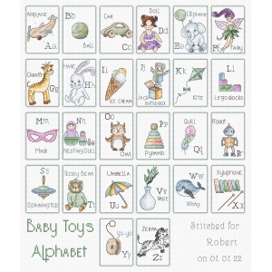 Borduurpakket Baby Toys...
