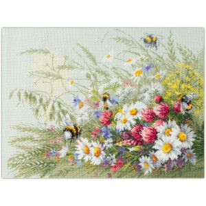 Borduurpakket Daisies and...