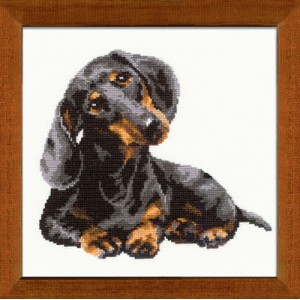 Cross Stitch Kit Badger Dog...
