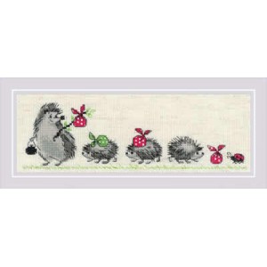 Cross stitch kit Hedgehogs...
