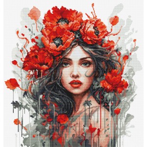 Cross stitch kit The Girl...
