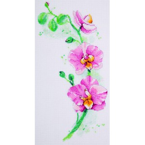 Cross Stitch Kit Orchid -...
