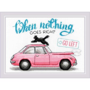 Borduurpakket Go Left - RIOLIS
