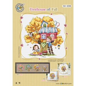 Borduurpatroon Treehouse of...