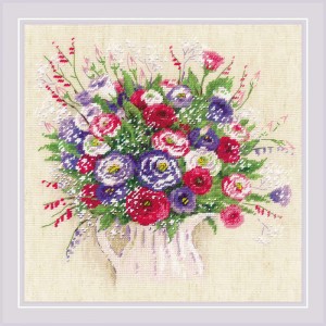 Borduurpakket Bouquet with...