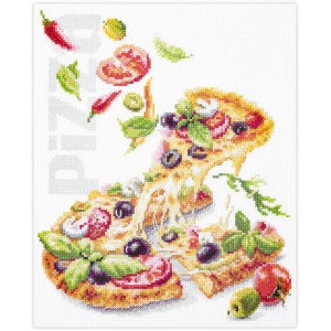Borduurpakket Pizza - Magic...
