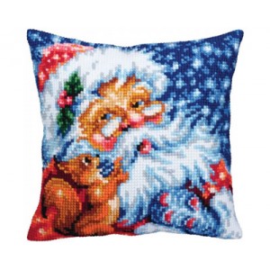 Kussen borduurpakket Santa...