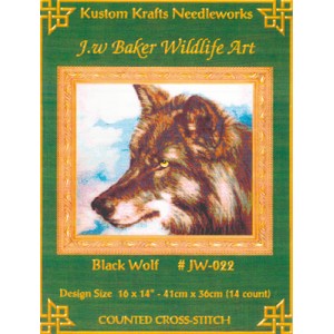 Borduurpatroon Black Wolf -...