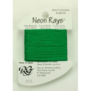 Neon Rays Christmas Green -...