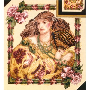 Borduurpatroon Lady with a...