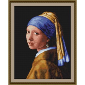 Borduurpakket Girl with a...
