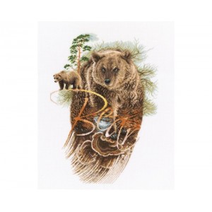 Cross stitch kit Forester -...